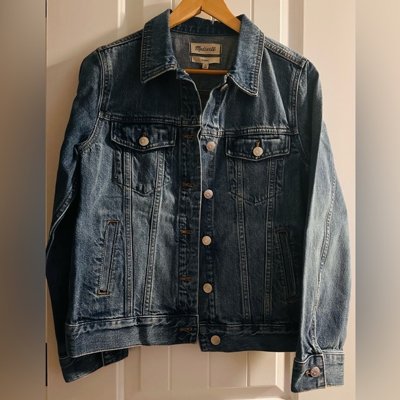 Madewell Jean Jacket in Medford Wash denim size Medium NWOT - Picture 5 of 6